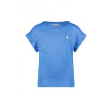 Like Flo girls metallic jersey T-shirt Blauw